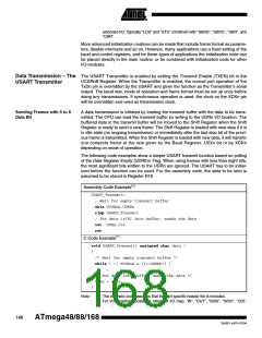 浏览型号ATMEGA48PA-CCU的Datasheet PDF文件第168页