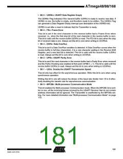 浏览型号ATMEGA48PA-CCU的Datasheet PDF文件第181页