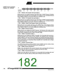 浏览型号ATMEGA48PA-CCU的Datasheet PDF文件第182页
