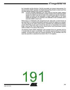 浏览型号ATMEGA48PA-CCU的Datasheet PDF文件第191页