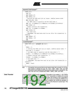 浏览型号ATMEGA48PA-CCU的Datasheet PDF文件第192页