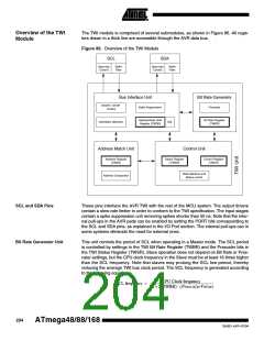 浏览型号ATMEGA48PA-CCU的Datasheet PDF文件第204页