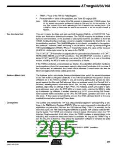 浏览型号ATMEGA48PA-CCU的Datasheet PDF文件第205页