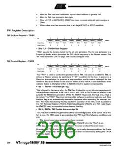 浏览型号ATMEGA48PA-CCU的Datasheet PDF文件第206页