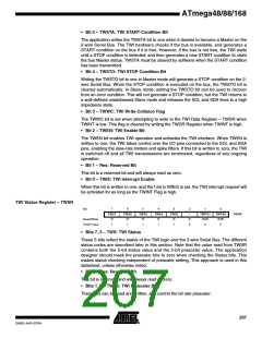 浏览型号ATMEGA48PA-CCU的Datasheet PDF文件第207页