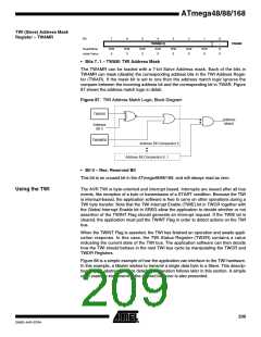 浏览型号ATMEGA48PA-CCU的Datasheet PDF文件第209页