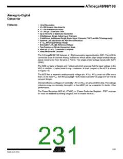 浏览型号ATMEGA48PA-CCU的Datasheet PDF文件第231页