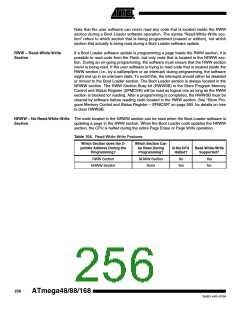 浏览型号ATMEGA48PA-CCU的Datasheet PDF文件第256页