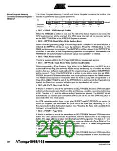 浏览型号ATMEGA48PA-CCU的Datasheet PDF文件第260页