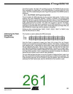 浏览型号ATMEGA48PA-CCU的Datasheet PDF文件第261页
