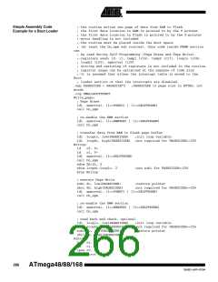 浏览型号ATMEGA48PA-CCU的Datasheet PDF文件第266页