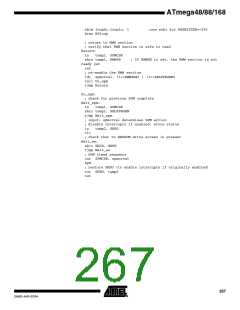 浏览型号ATMEGA48PA-CCU的Datasheet PDF文件第267页