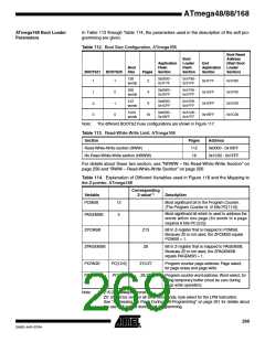 浏览型号ATMEGA48PA-CCU的Datasheet PDF文件第269页