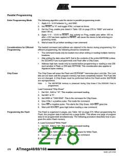 浏览型号ATMEGA48PA-CCU的Datasheet PDF文件第278页