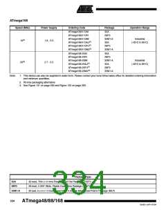 浏览型号ATMEGA48PA-CCU的Datasheet PDF文件第334页