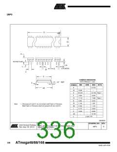 浏览型号ATMEGA48PA-CCU的Datasheet PDF文件第336页