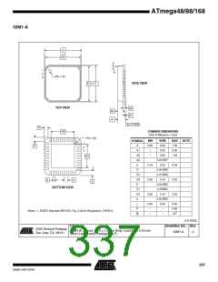 浏览型号ATMEGA48PA-CCU的Datasheet PDF文件第337页