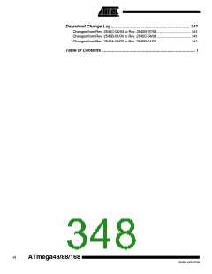 浏览型号ATMEGA48PA-CCU的Datasheet PDF文件第348页