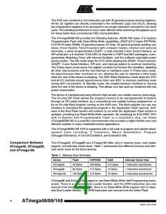 浏览型号ATMEGA48V-10MI的Datasheet PDF文件第4页