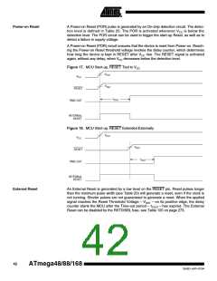 浏览型号ATMEGA48PA-CCU的Datasheet PDF文件第42页