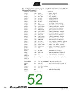 浏览型号ATMEGA48PA-CCU的Datasheet PDF文件第52页