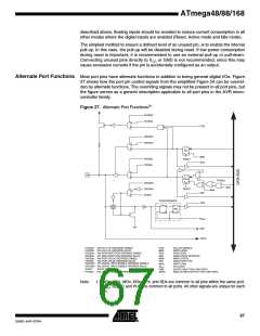 浏览型号ATMEGA48PA-CCU的Datasheet PDF文件第67页