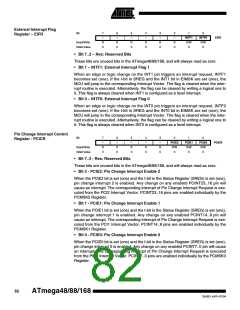 浏览型号ATMEGA48PA-CCU的Datasheet PDF文件第82页