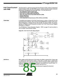 浏览型号ATMEGA48PA-CCU的Datasheet PDF文件第85页