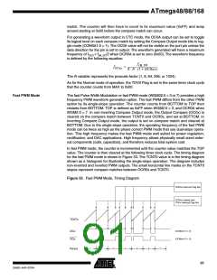 浏览型号ATMEGA48PA-CCU的Datasheet PDF文件第91页