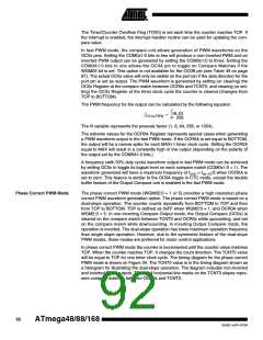 浏览型号ATMEGA48PA-CCU的Datasheet PDF文件第92页