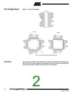 浏览型号ATMEGA8535-16JC的Datasheet PDF文件第2页