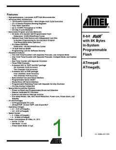 浏览型号ATMEGA8-16AI的Datasheet PDF文件第1页