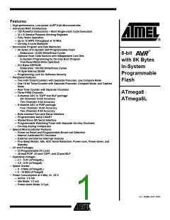 浏览型号ATMEGA8-16PL的Datasheet PDF文件第1页