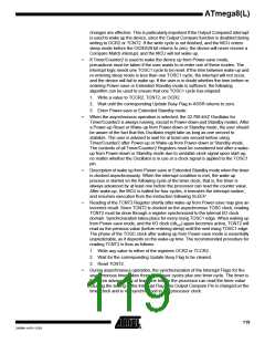 浏览型号ATMEGA8-16AI的Datasheet PDF文件第119页