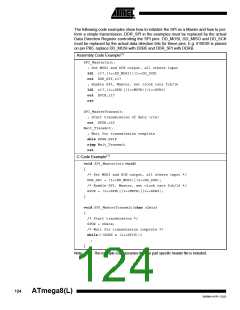 浏览型号ATMEGA8-16AI的Datasheet PDF文件第124页