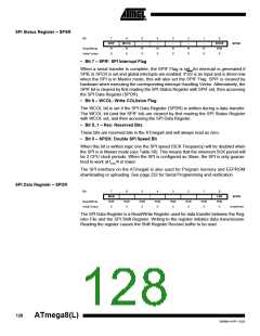 浏览型号ATMEGA8-16AI的Datasheet PDF文件第128页