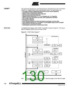浏览型号ATMEGA8-16AI的Datasheet PDF文件第130页