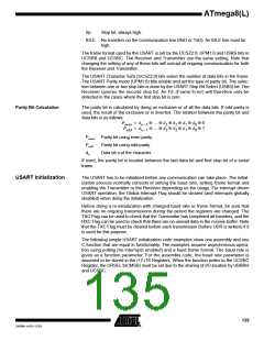 浏览型号ATMEGA8-16AI的Datasheet PDF文件第135页