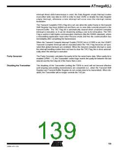 浏览型号ATMEGA8-16AI的Datasheet PDF文件第139页