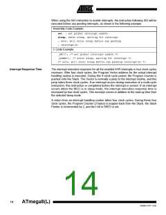 浏览型号ATMEGA8-16AI的Datasheet PDF文件第14页