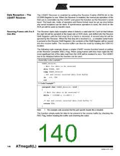 浏览型号ATMEGA8-16AI的Datasheet PDF文件第140页