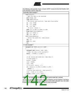 浏览型号ATMEGA8-16AI的Datasheet PDF文件第142页