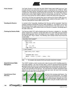 浏览型号ATMEGA8-16AI的Datasheet PDF文件第144页