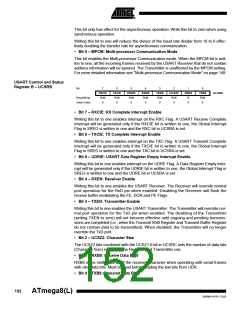 浏览型号ATMEGA8-16AI的Datasheet PDF文件第152页