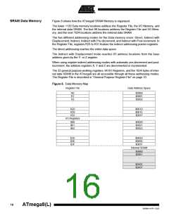 浏览型号ATMEGA8-16AI的Datasheet PDF文件第16页