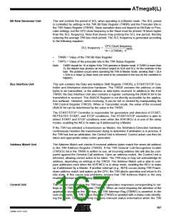 浏览型号ATMEGA8-16AI的Datasheet PDF文件第167页
