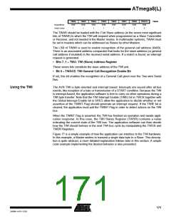 浏览型号ATMEGA8-16AI的Datasheet PDF文件第171页