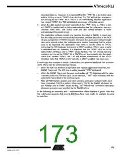 浏览型号ATMEGA8-16AI的Datasheet PDF文件第173页