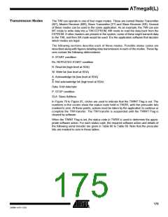 浏览型号ATMEGA8-16AI的Datasheet PDF文件第175页