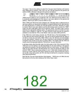 浏览型号ATMEGA8-16AI的Datasheet PDF文件第182页